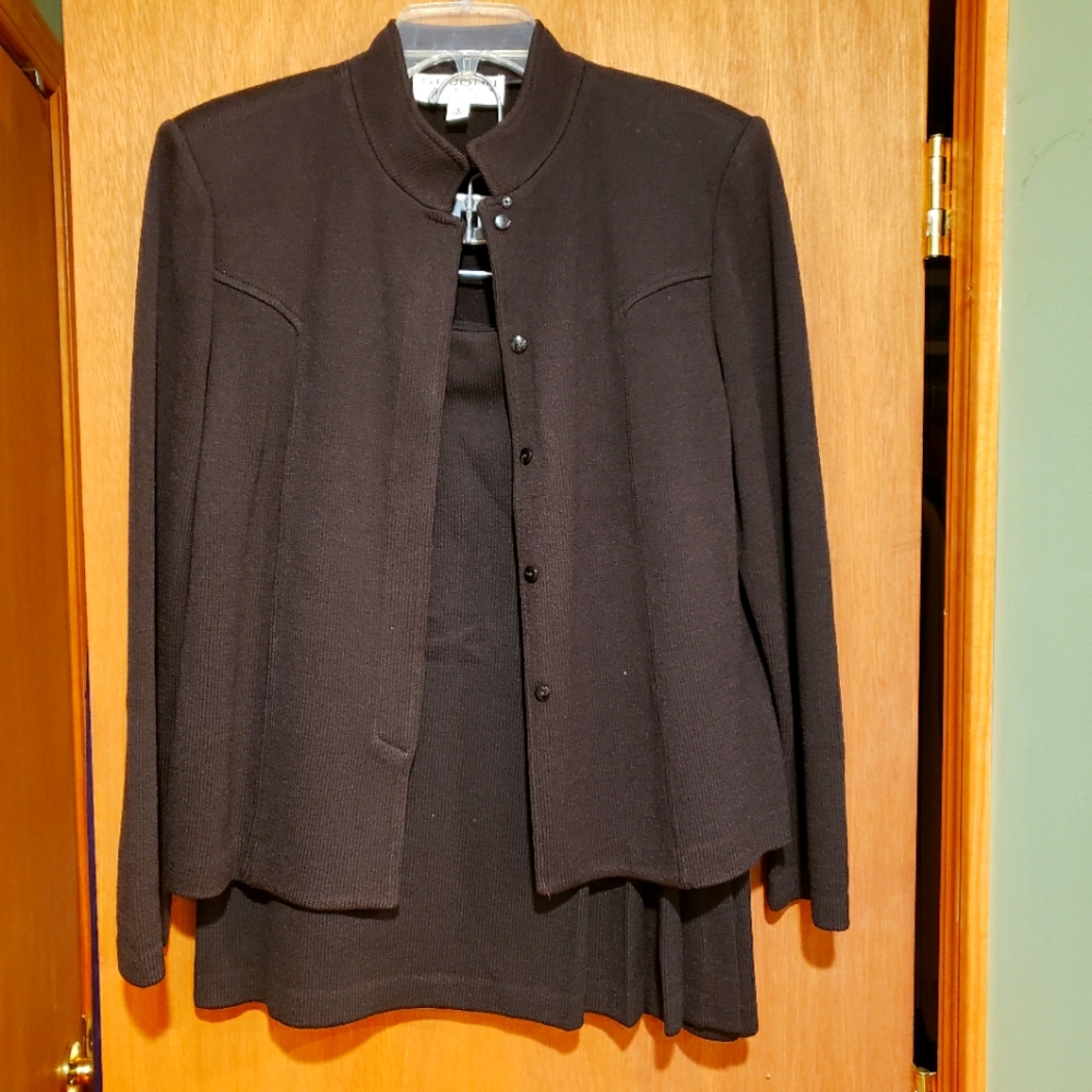 St John brown suit
